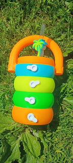 Sippin’ Summer Soda Carrier™ | Neon 3D Printed Soda Holder with Straw, Mystery Straw Topper & Soda Can Opener Keychain