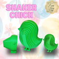 3D Printed Chick Fidget Toy – Sensory Shaker Desk Toy – Easter Basket Stuffer – Spring Layered Animal Gift