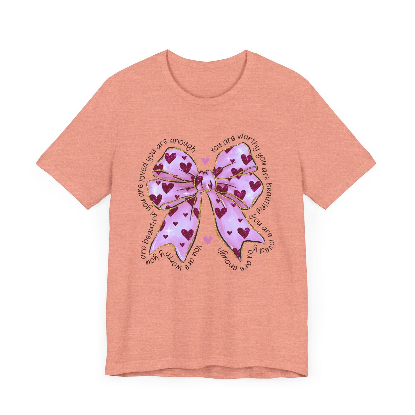 Affirmation Valentine's Day Bow T-Shirt