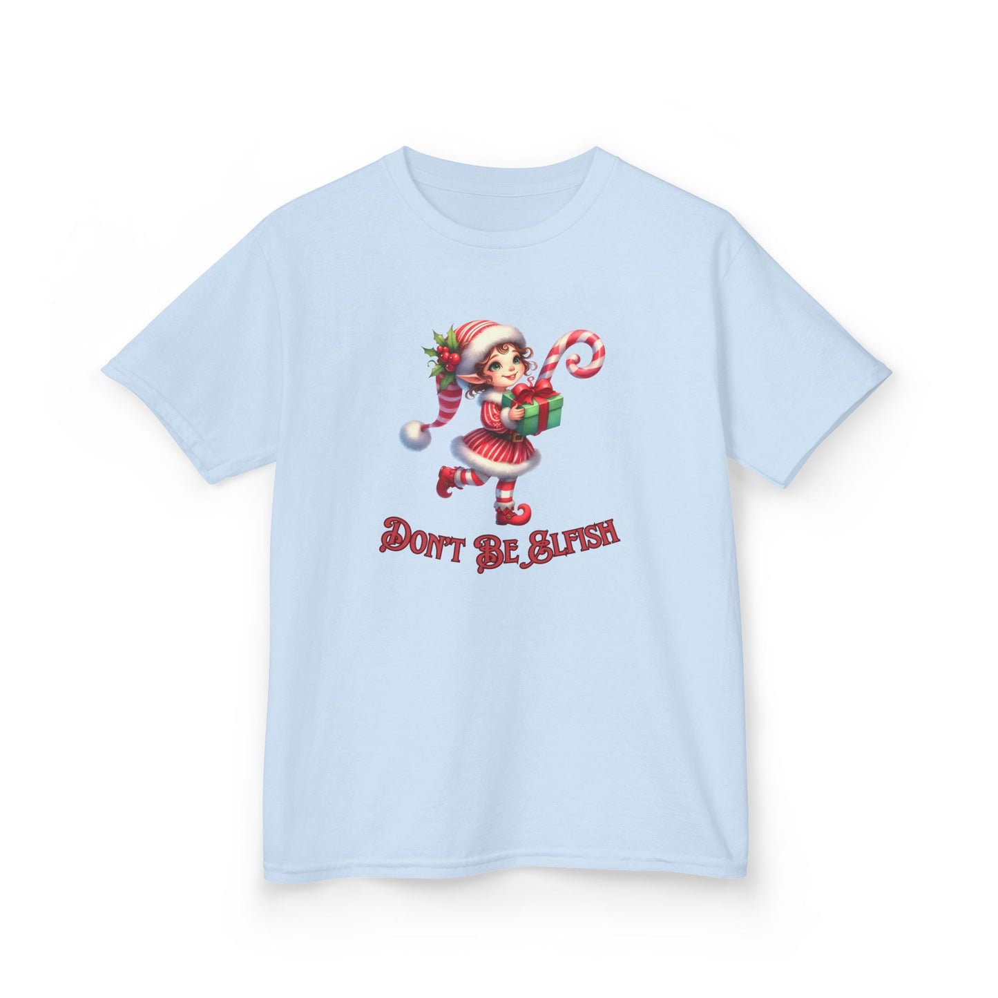 Kids Christmas Elf T-Shirt, Cute Holiday Tee, Don't be Elfish, Present, Elf Costume, Children's Clothing