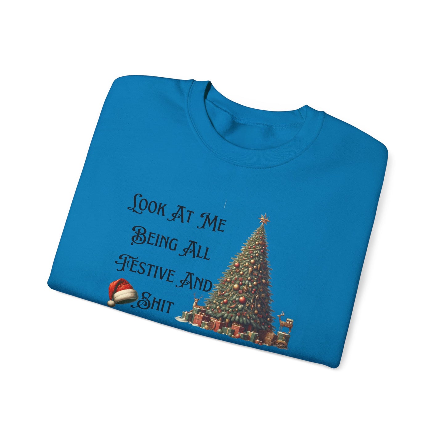 Funny Christmas Unisex Sweatshirt, Vintage Tree Design, Black Sheep Family Gift, Festive Holiday Shirt, Xmas Jumper