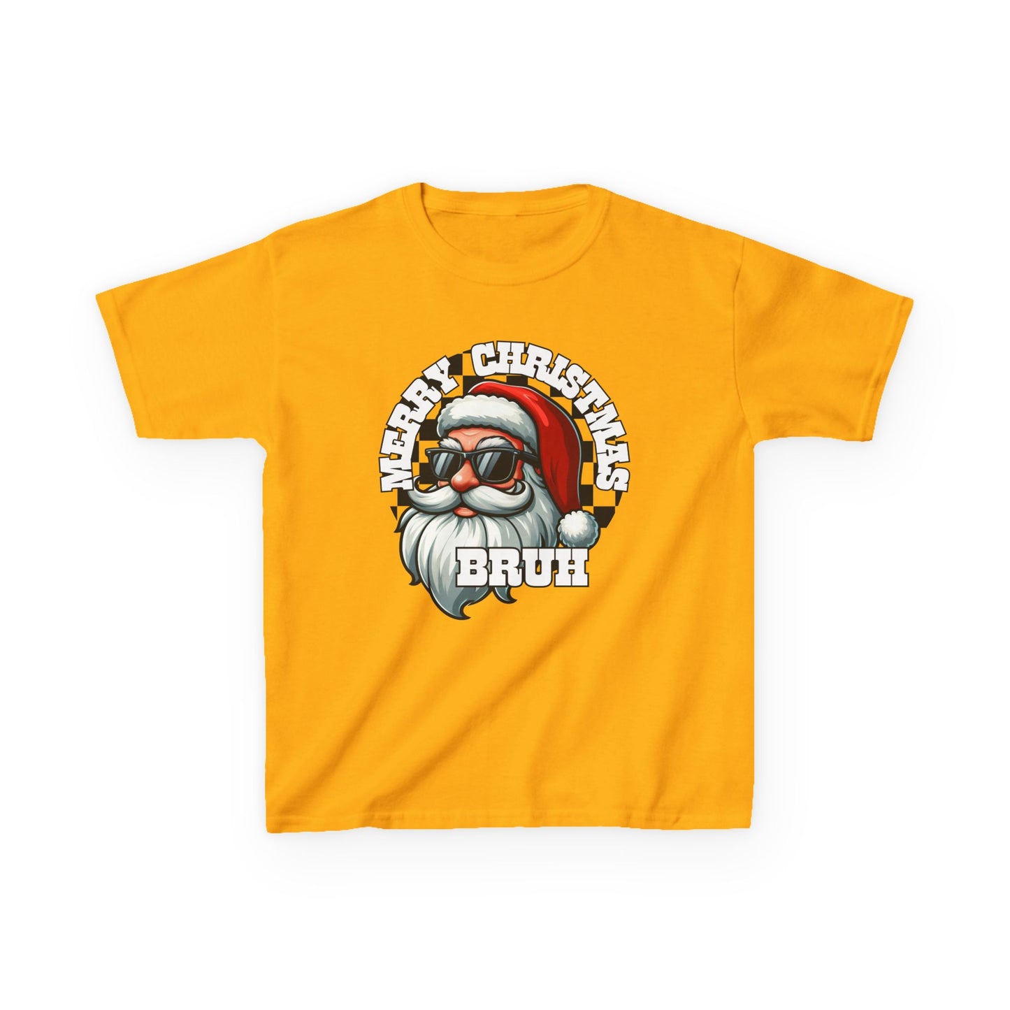 Kids Christmas T-Shirt, Santa Merry Christmas Bruh Tee, Holiday Shirt for Children, Funny Xmas Youth Top, Festive Kid's Tee, Gift for Boys