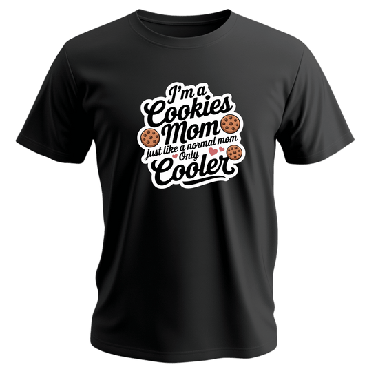 Cookies Mom Unisex Tee | Fun Gift for Cookie Lovers, Mother's Day Shirt, Baking Enthusiast Apparel, Cool Mom Tee, Kitchen Humor Clothing