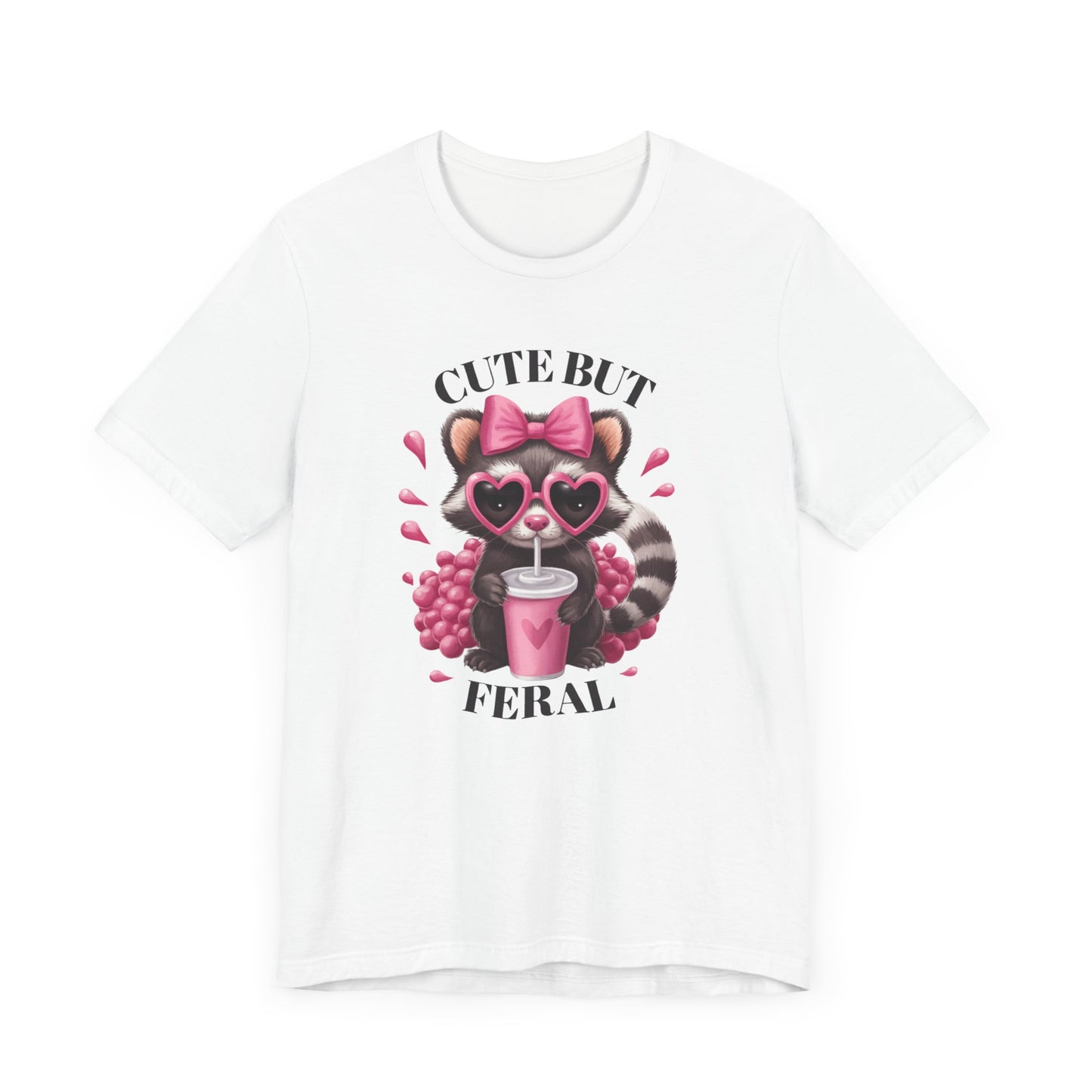 Cute but Feral Graphic Tee for Animal Lovers