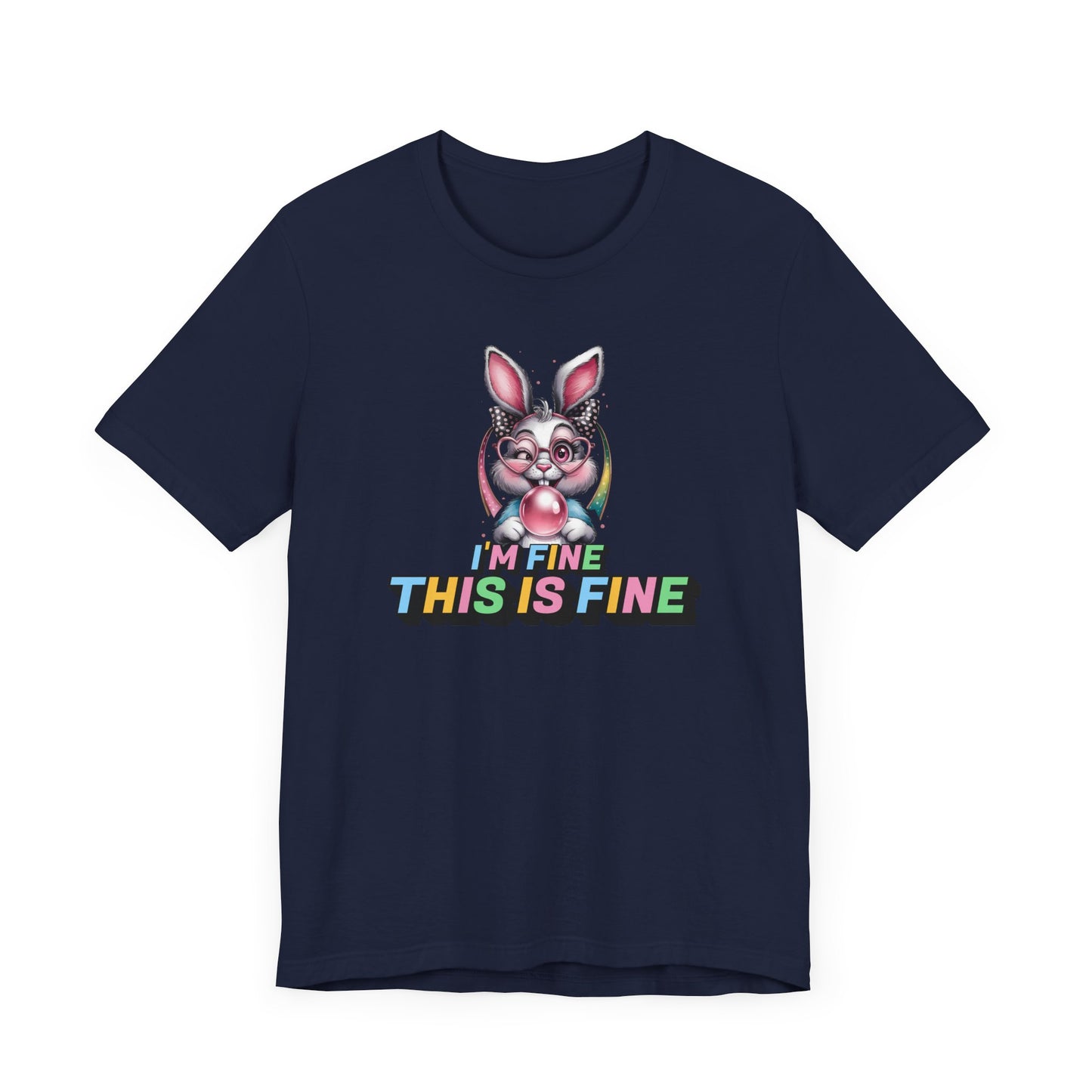 Playful Bunny Graphic Tee - Fun, Casual Style for Everyday Wear, Perfect for Spring, Easter, Animal Lovers, Gifts