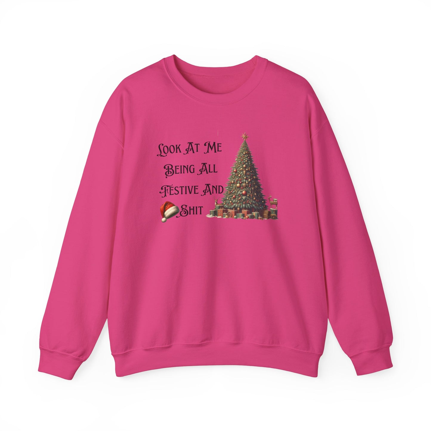 Funny Christmas Unisex Sweatshirt, Vintage Tree Design, Black Sheep Family Gift, Festive Holiday Shirt, Xmas Jumper