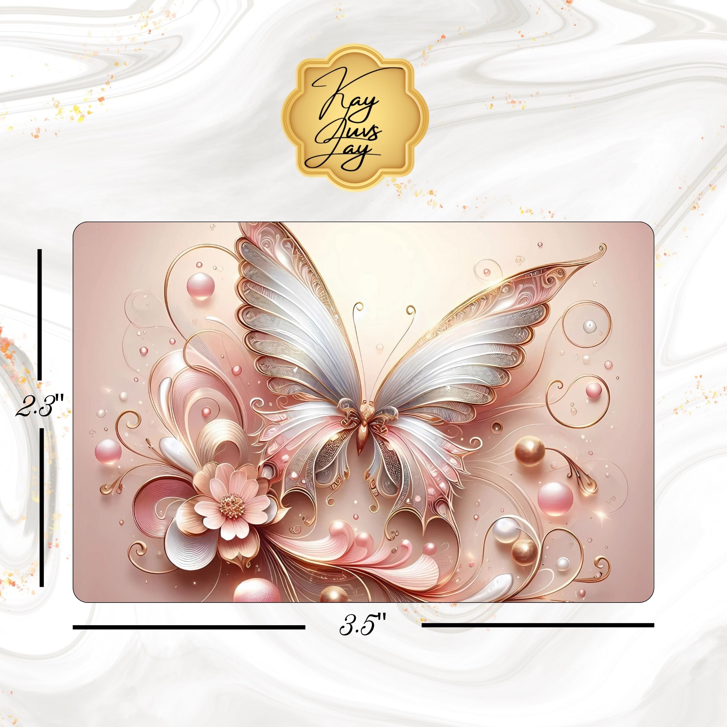 Delicate Butterfly Sublimated Fridge Magnet – Decorative Kitchen Magnet