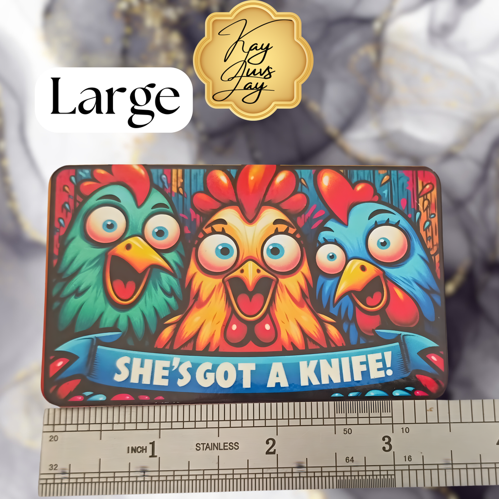 Chicken Sublimated Fridge Magnet – Decorative Kitchen Magnet