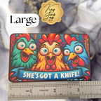 Chicken Sublimated Fridge Magnet – Decorative Kitchen Magnet