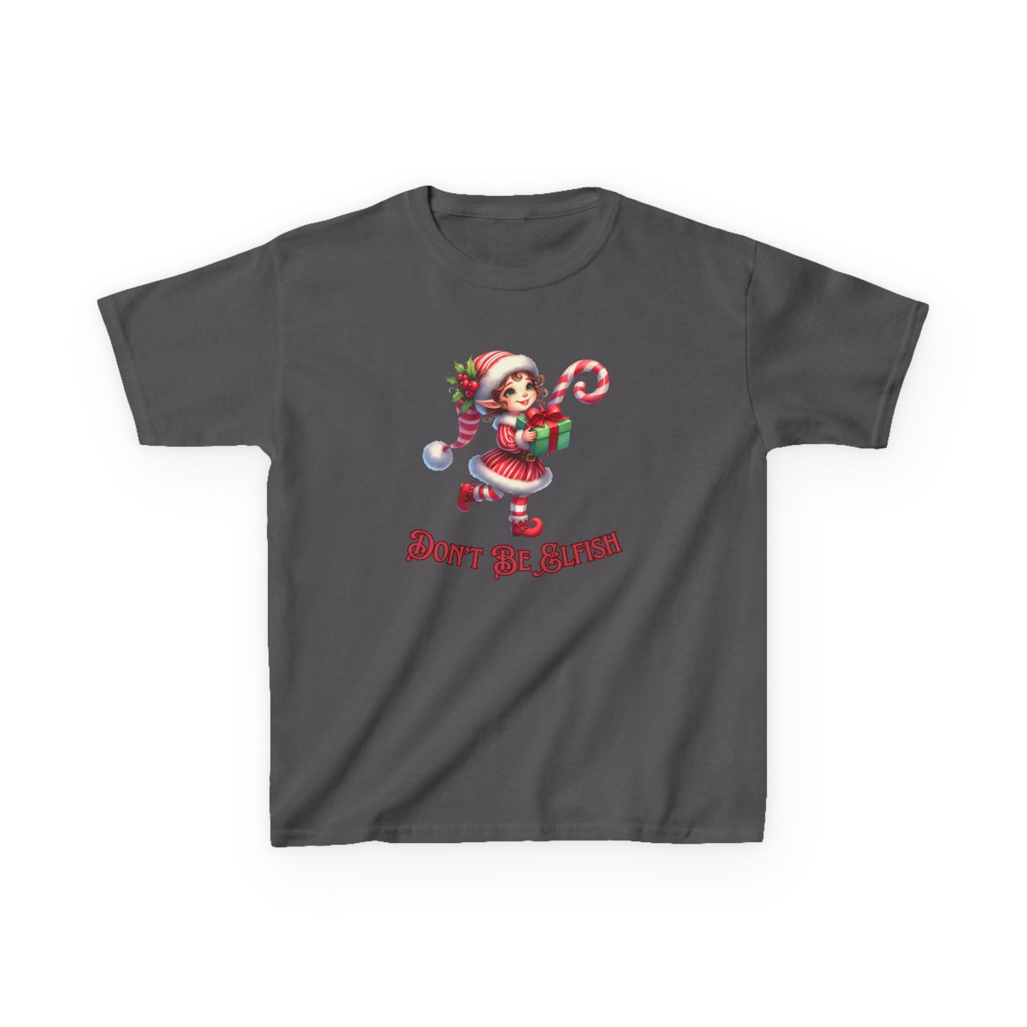 Kids Christmas Elf T-Shirt, Cute Holiday Tee, Don't be Elfish, Present, Elf Costume, Children's Clothing