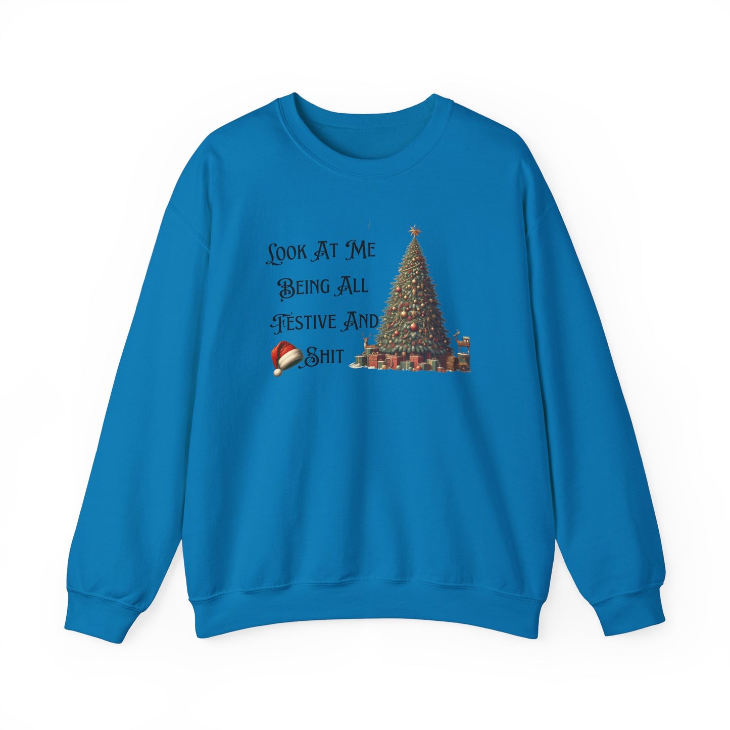 Funny Christmas Unisex Sweatshirt, Vintage Tree Design, Black Sheep Family Gift, Festive Holiday Shirt, Xmas Jumper