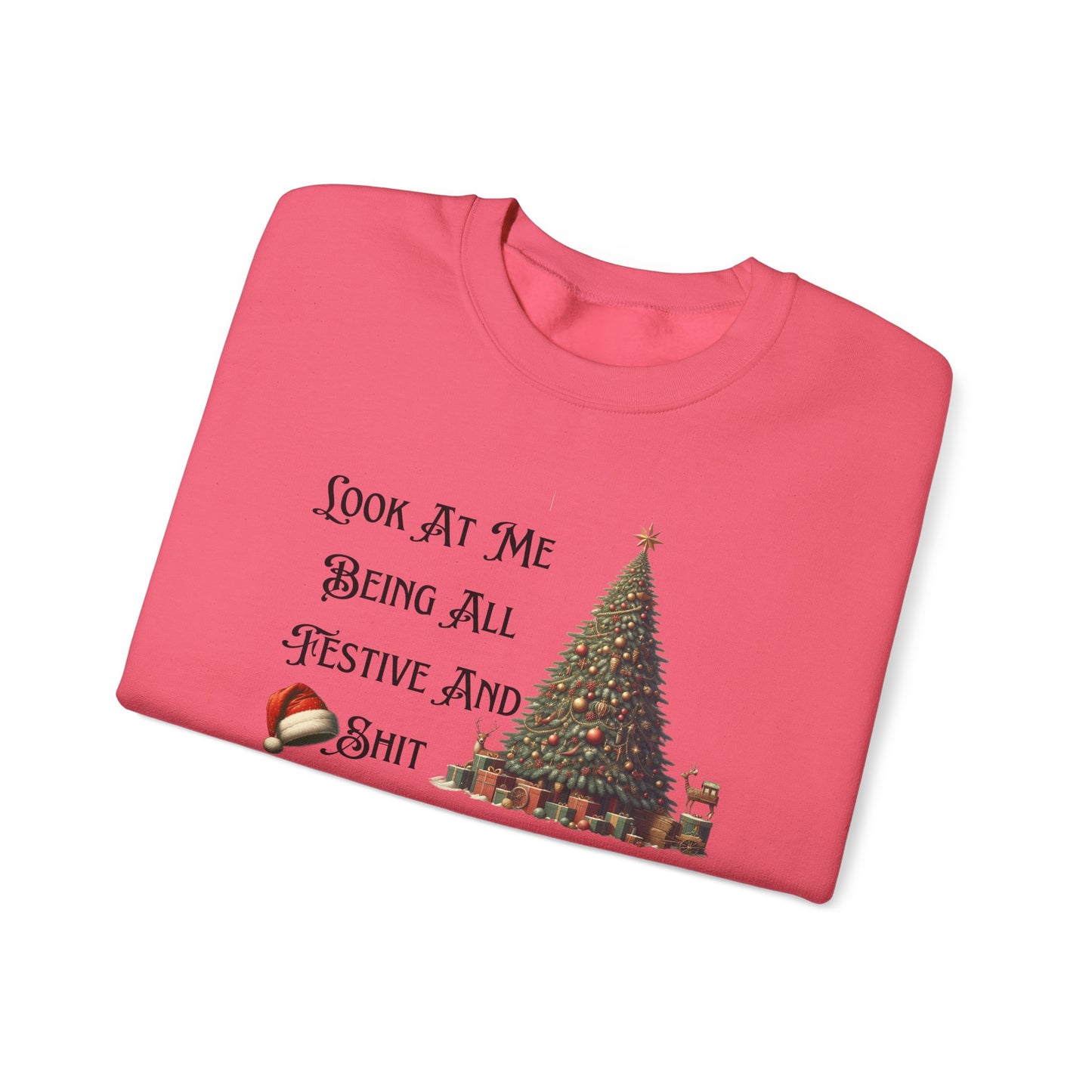 Funny Christmas Unisex Sweatshirt, Vintage Tree Design, Black Sheep Family Gift, Festive Holiday Shirt, Xmas Jumper