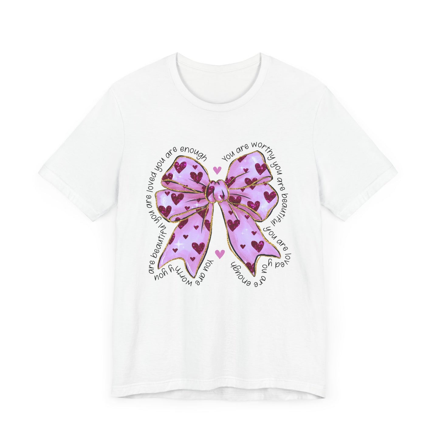 Affirmation Valentine's Day Bow T-Shirt