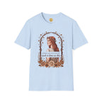 Vintage Floral Portrait T-Shirt — "Such a Time as This" Inspirational Tee