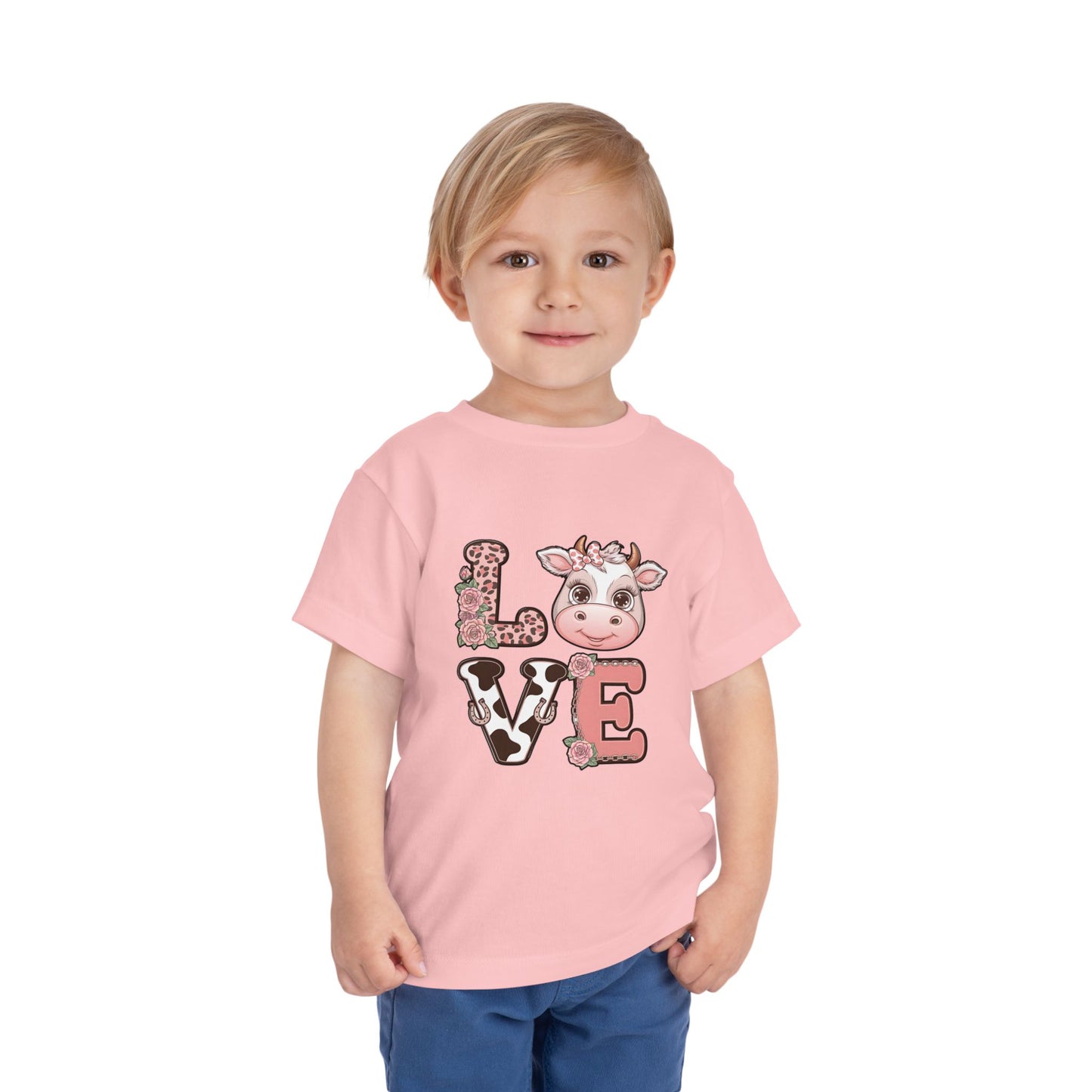Toddler Cow L*O*V*E Valentine Tee