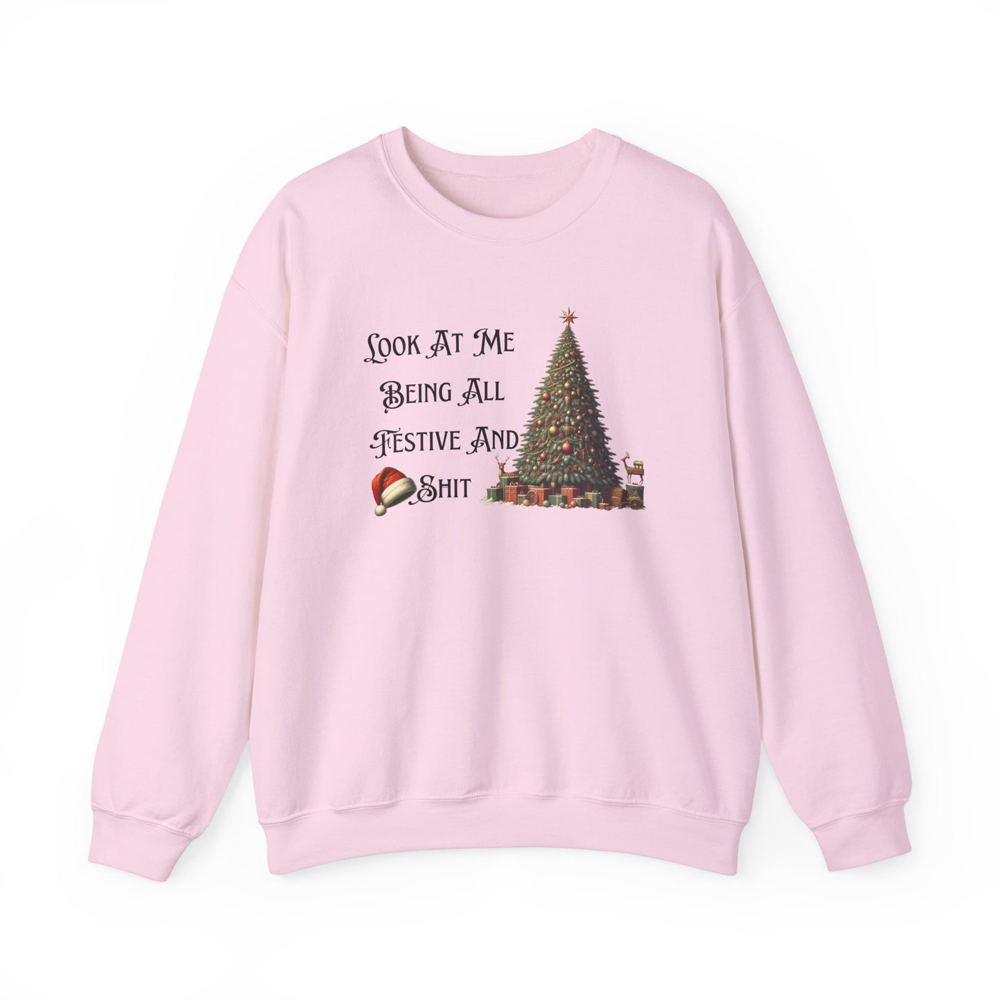 Funny Christmas Unisex Sweatshirt, Vintage Tree Design, Black Sheep Family Gift, Festive Holiday Shirt, Xmas Jumper