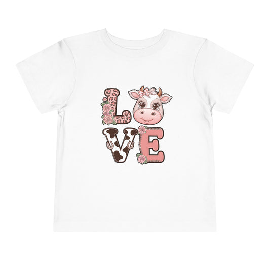 Toddler Cow L*O*V*E Valentine Tee