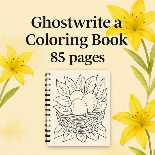 Ghostwrite + Design Your KDP-Ready Coloring Book (85 Custom Pages)