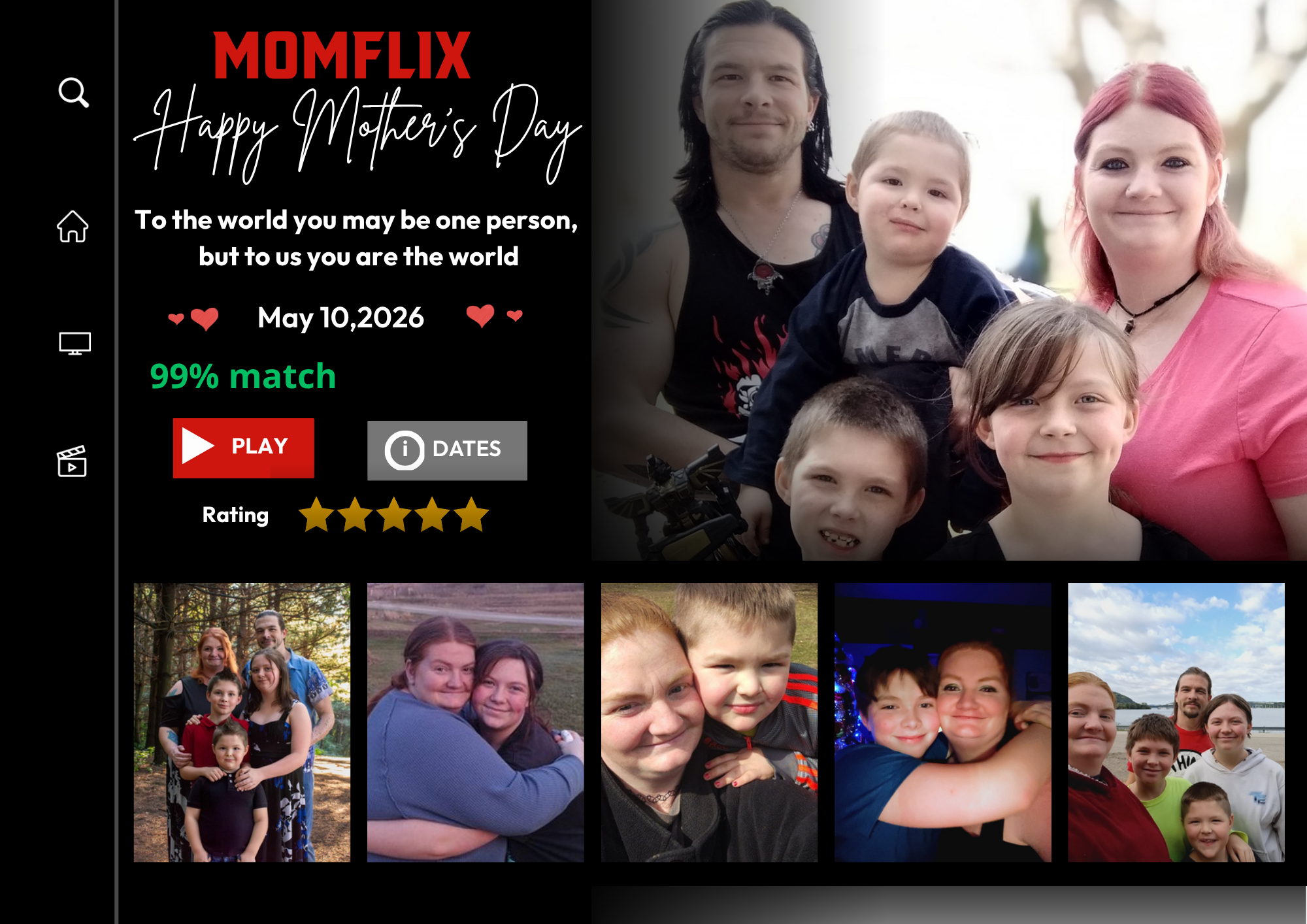 MOMFLIX Personalized Mother’s Day Poster (Digital Download)