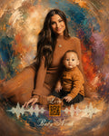 Personalized QR Code Memory Portrait (Digital Download)