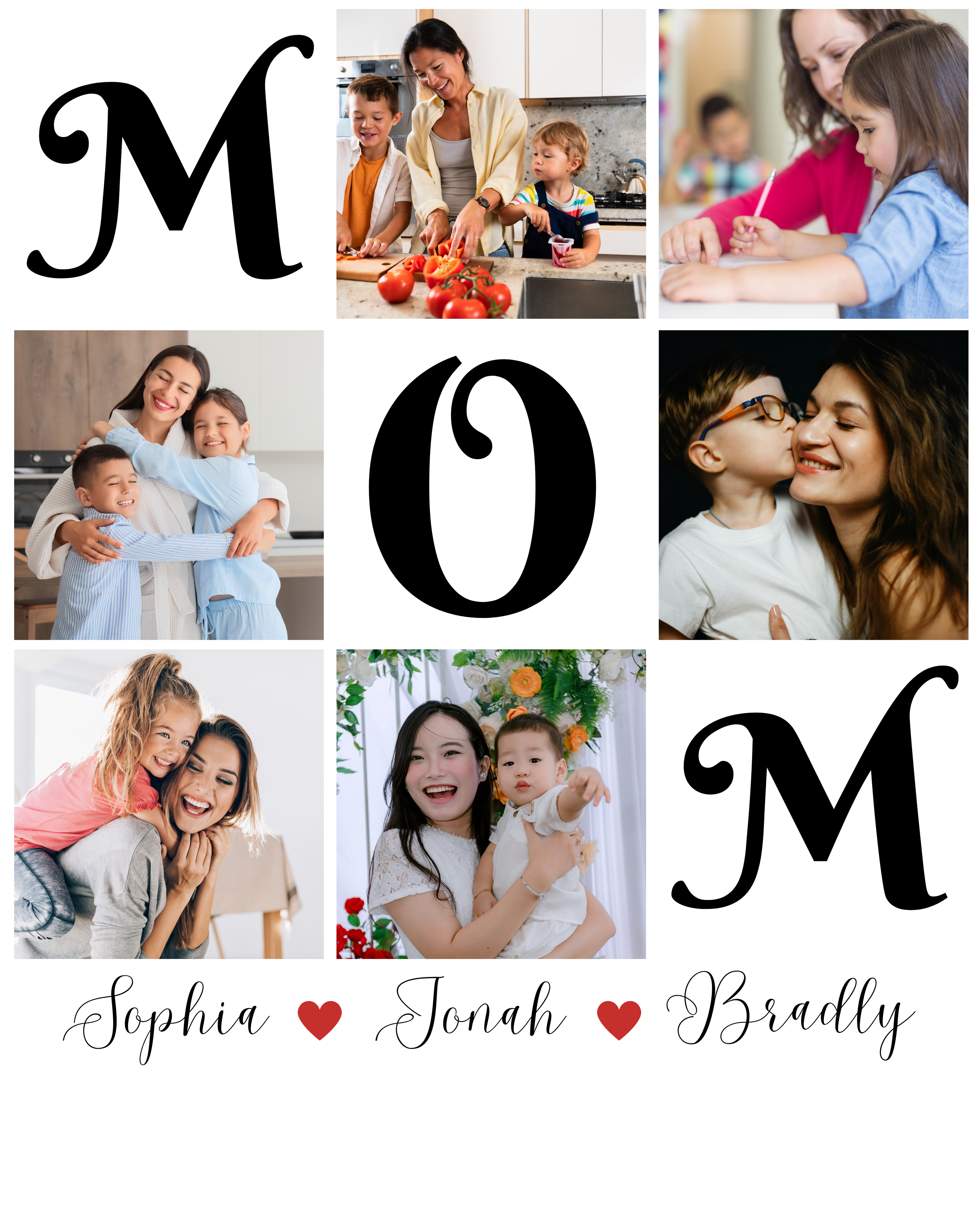 Personalized MOM Photo Collage (Digital Download)