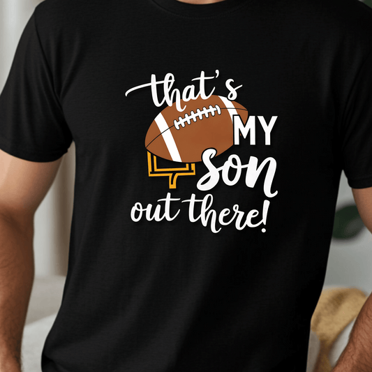 Custom Personalized Football Parent Tee, Perfect for Game Day, Sports Fan Shirt, Gifts for Mothers, Gifts for Fathers, Casual Wear
