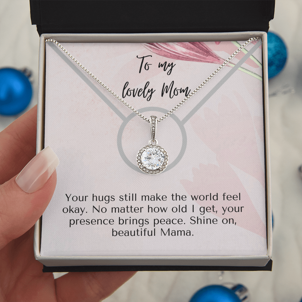 Your hugs still make the world feel okay