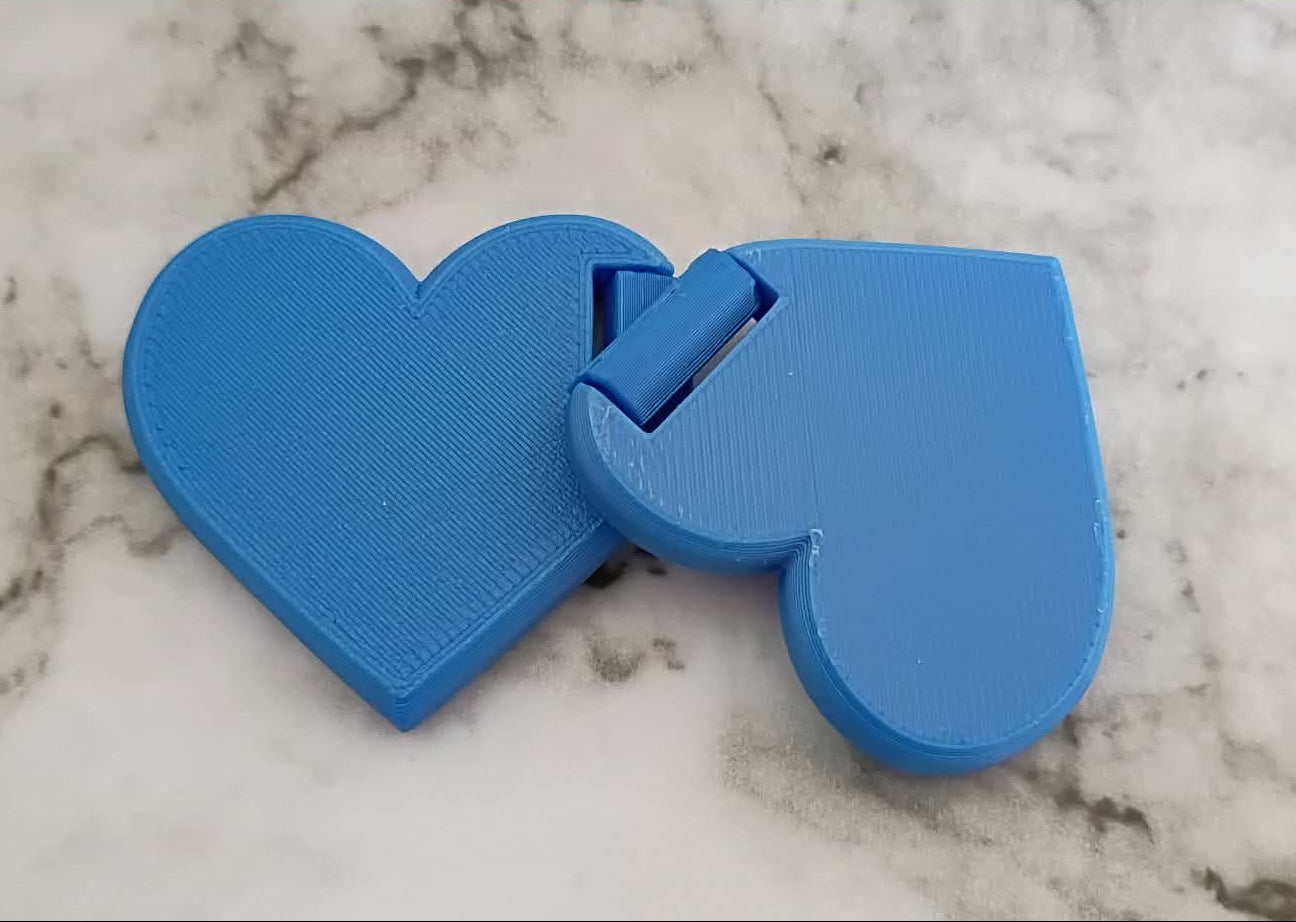 3D Printed Heart Flipping Fidget Bundle | 3D Printed Stress-Relief Toy