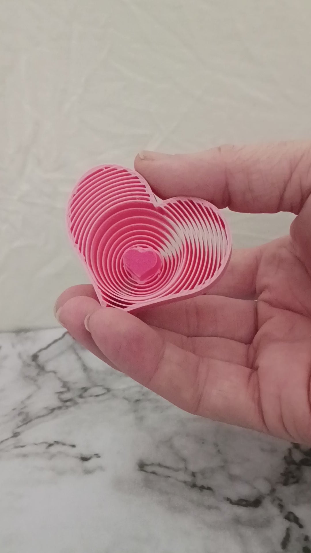3D Printed Heart Spring